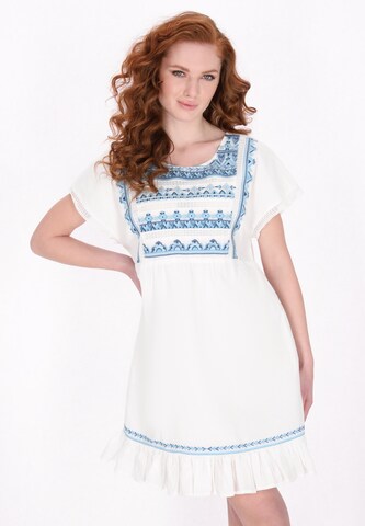 Robe d’été DreiMaster Vintage en blanc : devant