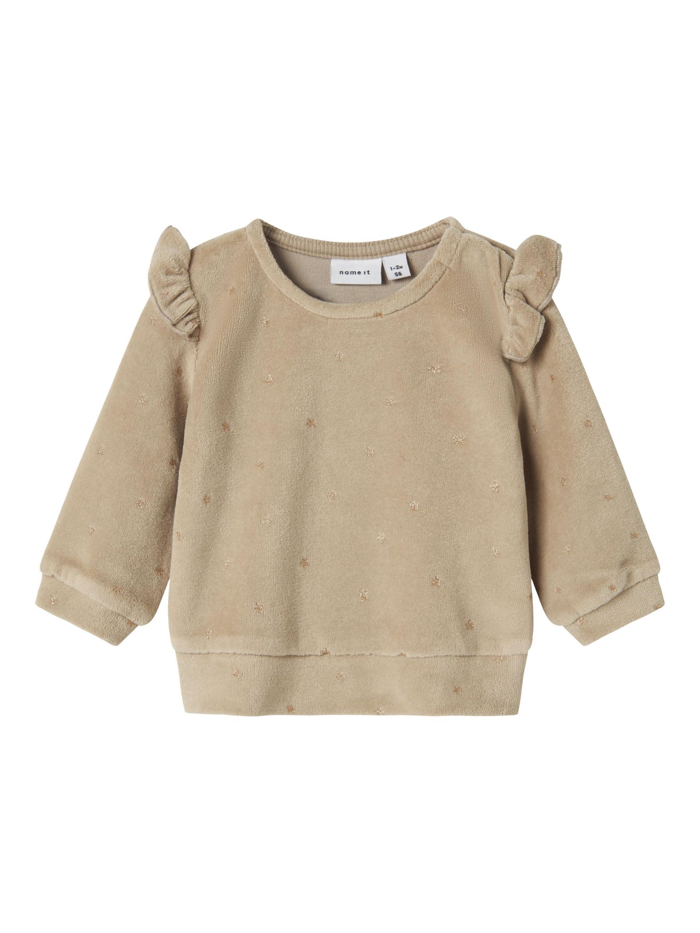 NAME IT - Sudadera en beige: frente