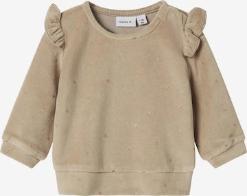 Sweat-shirt NAME IT en beige : devant
