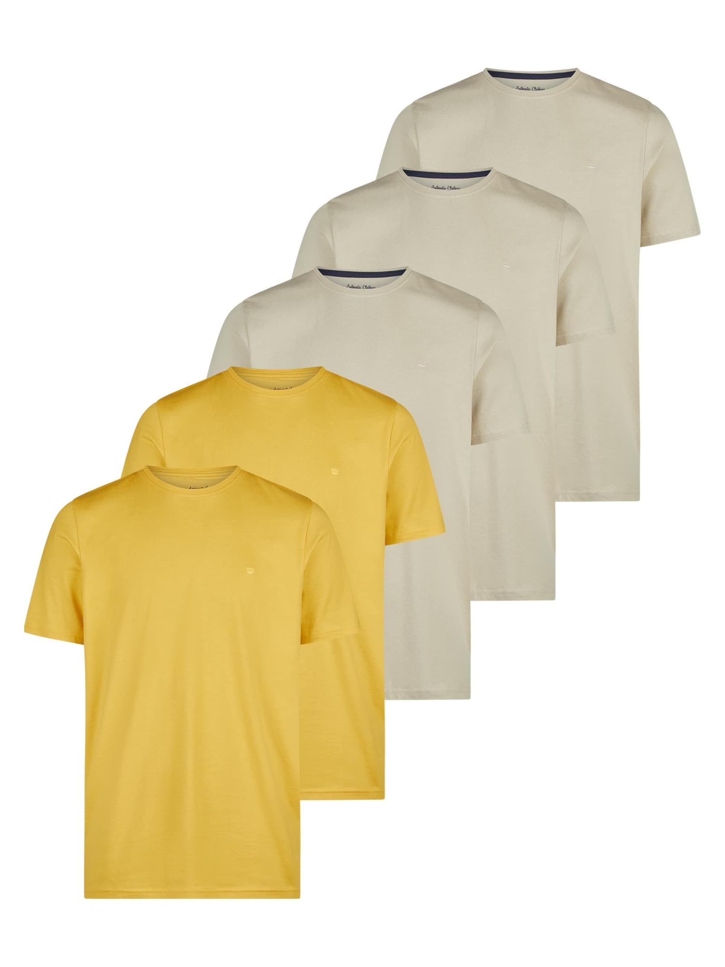 redmond Shirt 'Basic'‌‌‌‌‌‌ in Braun: Vorderseite