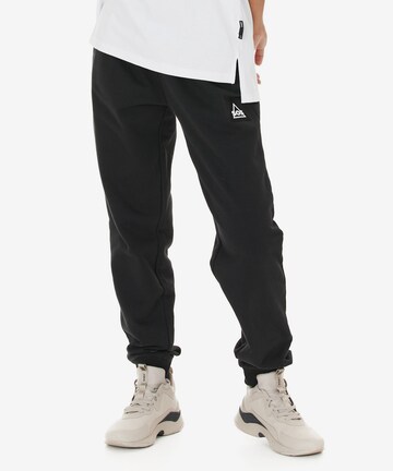 SOS Tapered Broek 'Haines' in Zwart: voorkant