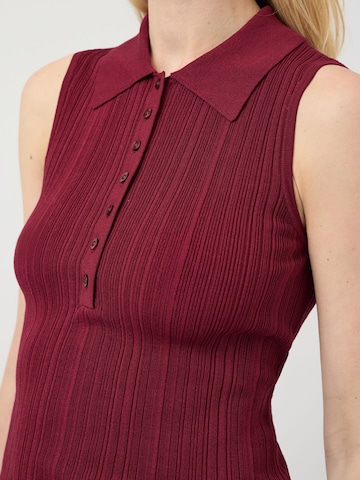 YAS Strickweste in Rot