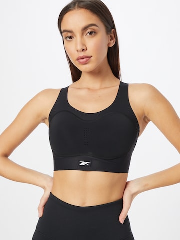 Reebok Bustier Sports-BH i svart: forside