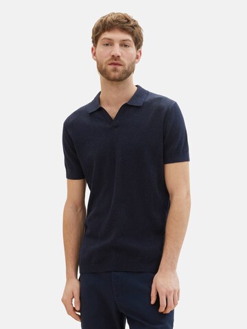 T-Shirt TOM TAILOR en bleu : devant