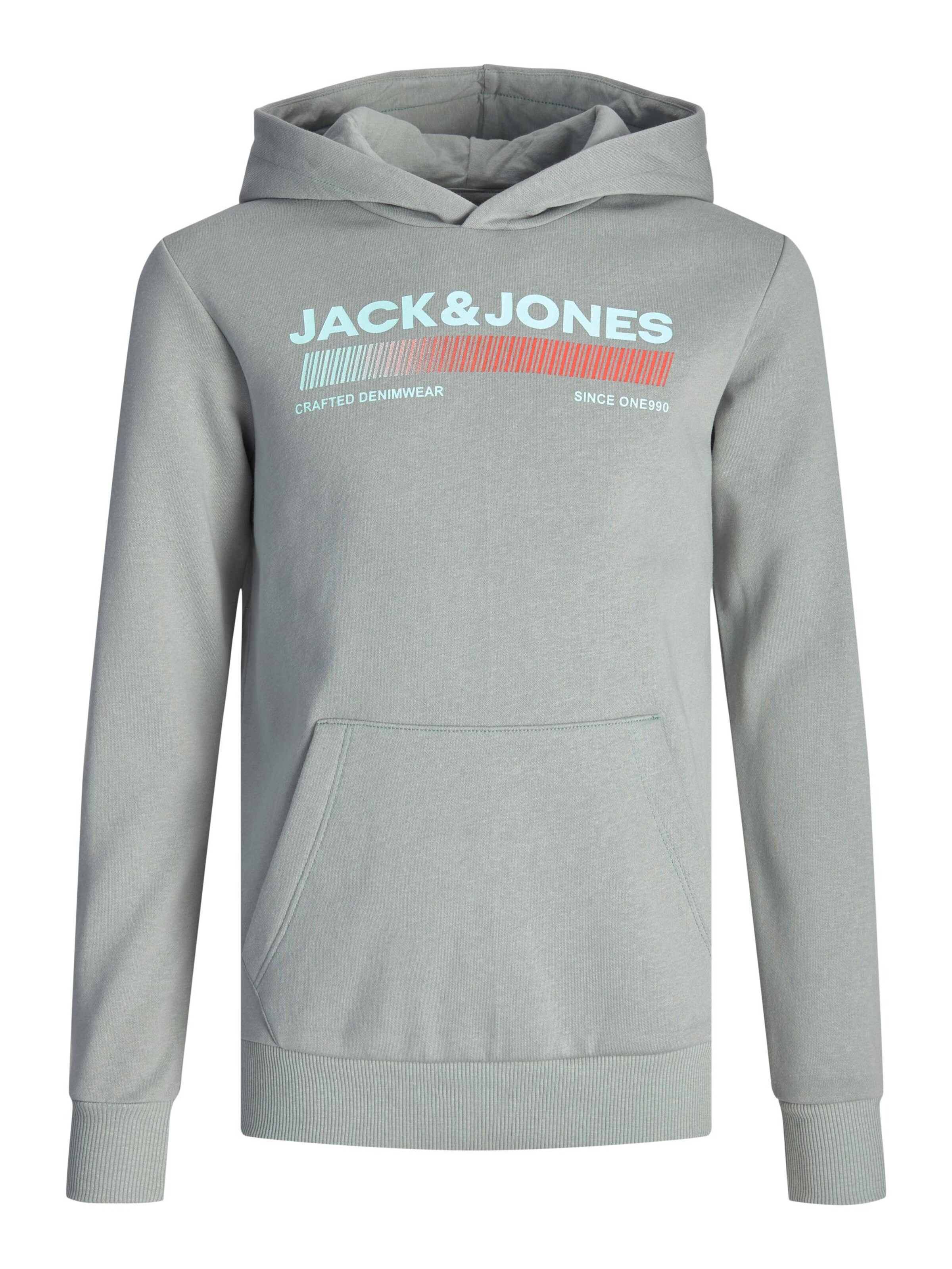 Kinder Kids (Gr. 92-140) Jack & Jones Junior Sweatshirt 'Raymond' in Graumeliert - DL32840