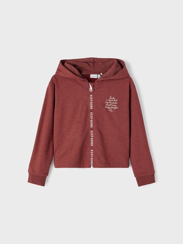 NAME IT - Sudadera con cremallera 'Latti' en rojo