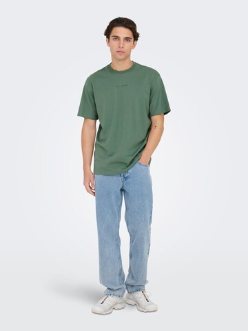 Only & Sons Shirt 'Levi' in Groen