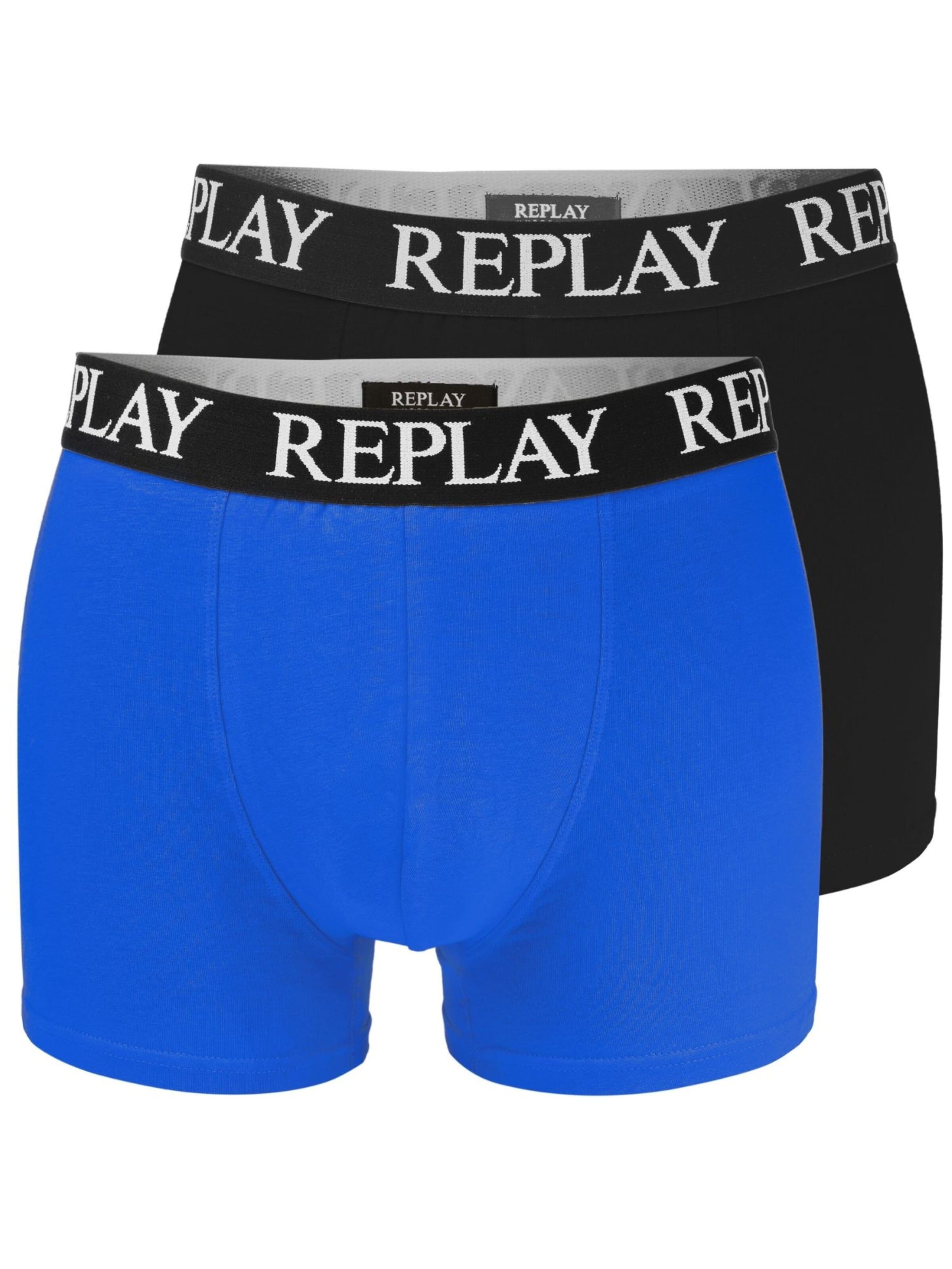 Pantaloncini intimi sportivi di REPLAY in blu: frontale