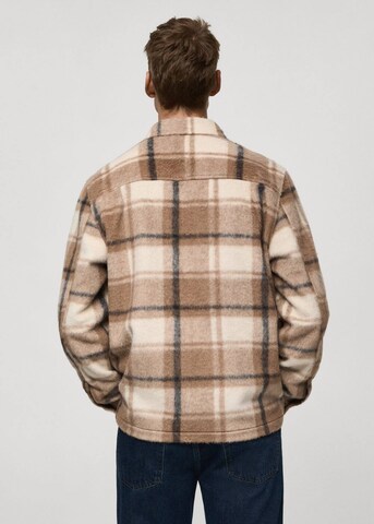 MANGO MAN Regular Fit Hemd 'Roman' in Beige