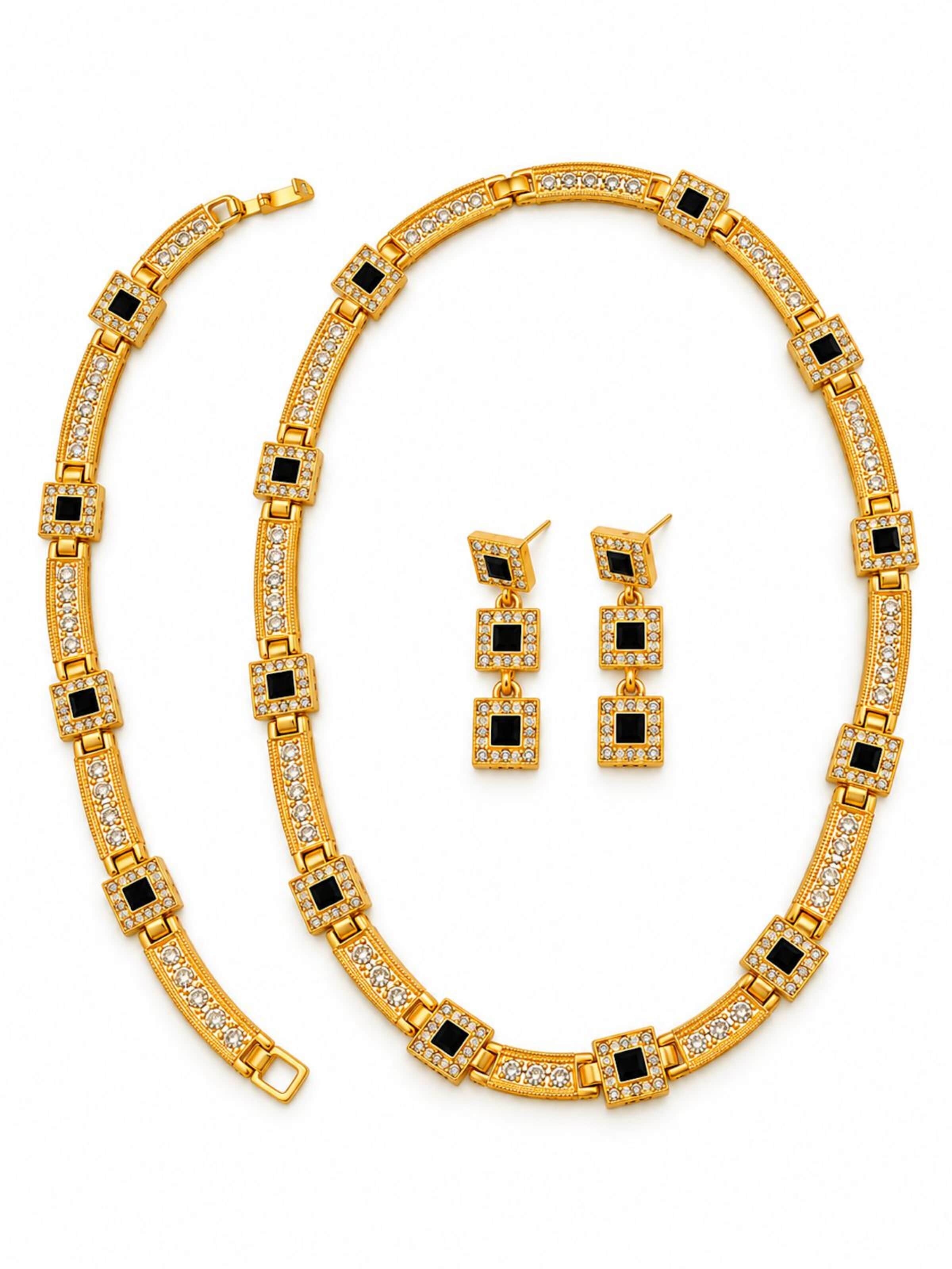 Parure de bijoux LanLivia en or : devant