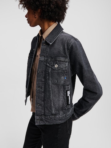 Veste mi-saison ' JEANSJACKE MIT REGULÄRER PASSFORM ' KARL LAGERFELD JEANS en bleu