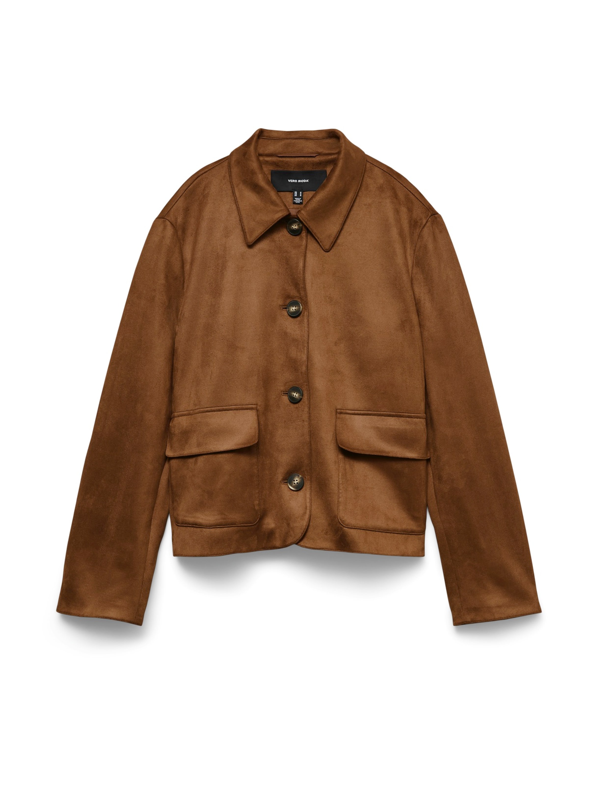 VERO MODA Φθινοπωρινό και ανοιξιάτικο μπουφάν 'VMJose' σε καφέ: μπροστά