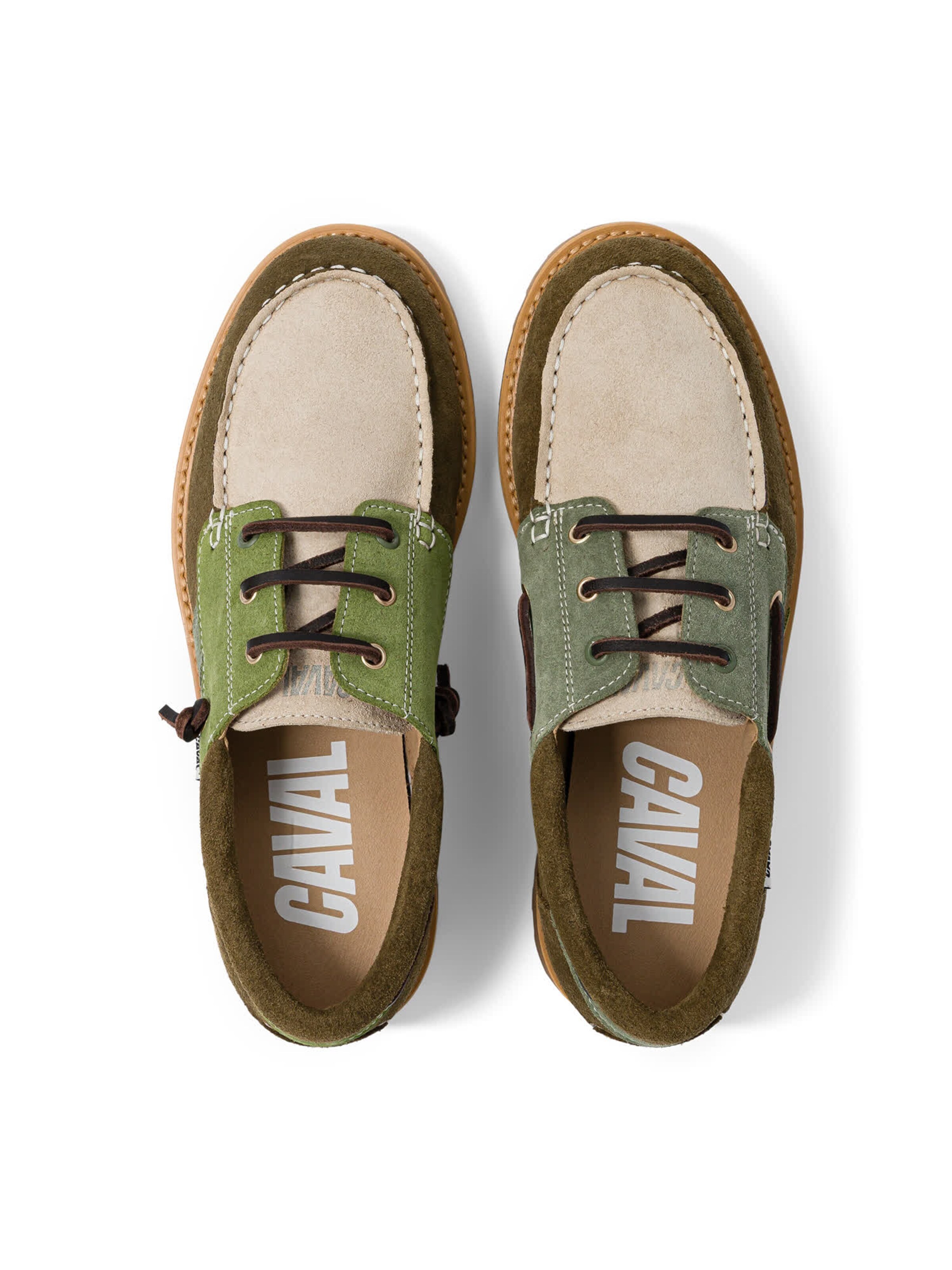 Caval Mocassins in Groen