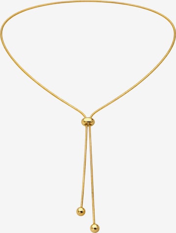 Staufergold Kette 'Y-Halskette „Lariat Glide“ – Verstellbarer Slider' in Gold: Vorderseite