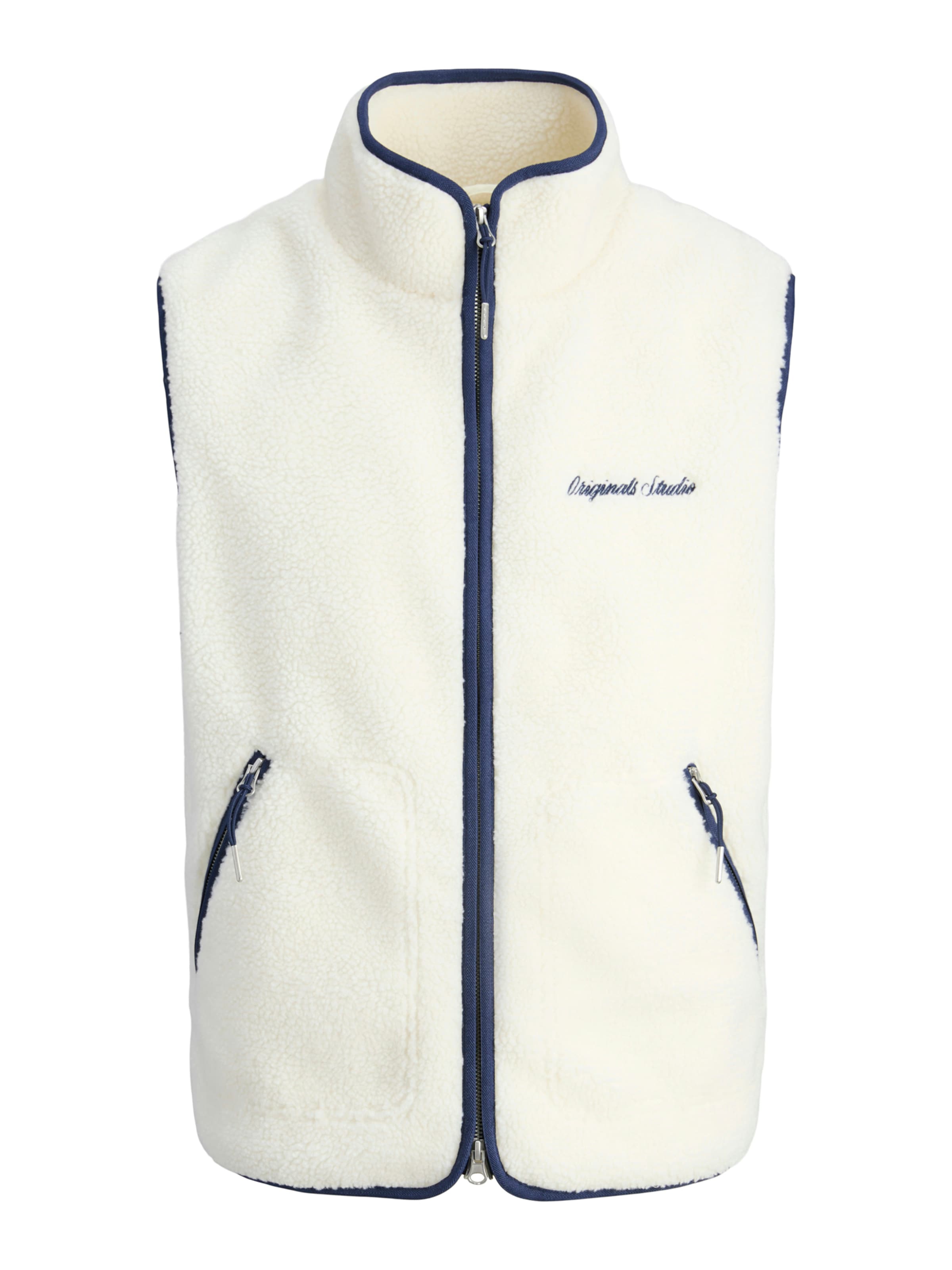 JACK & JONES Vest 'JORNORREBRO' in Blue / natural white, Item view