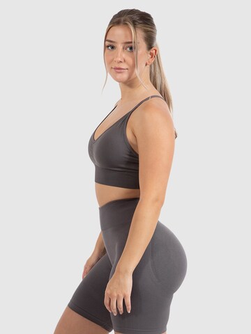 Smilodox Bustier Sport bh ' Maria ' in Grijs