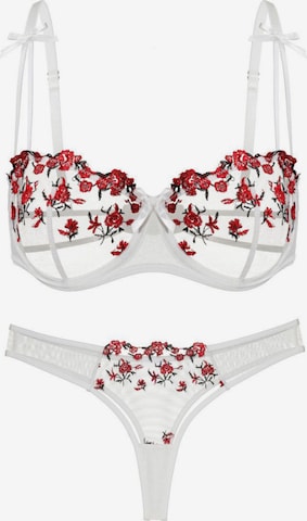 Carré Chic Underwear Sets in White: front