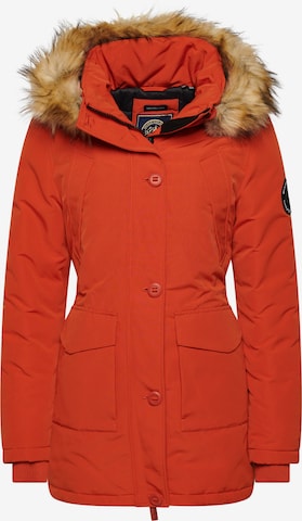 Superdry Winter Jacket 'Everest' in Orange: front