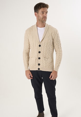 Felix Hardy Gebreid vest in Beige