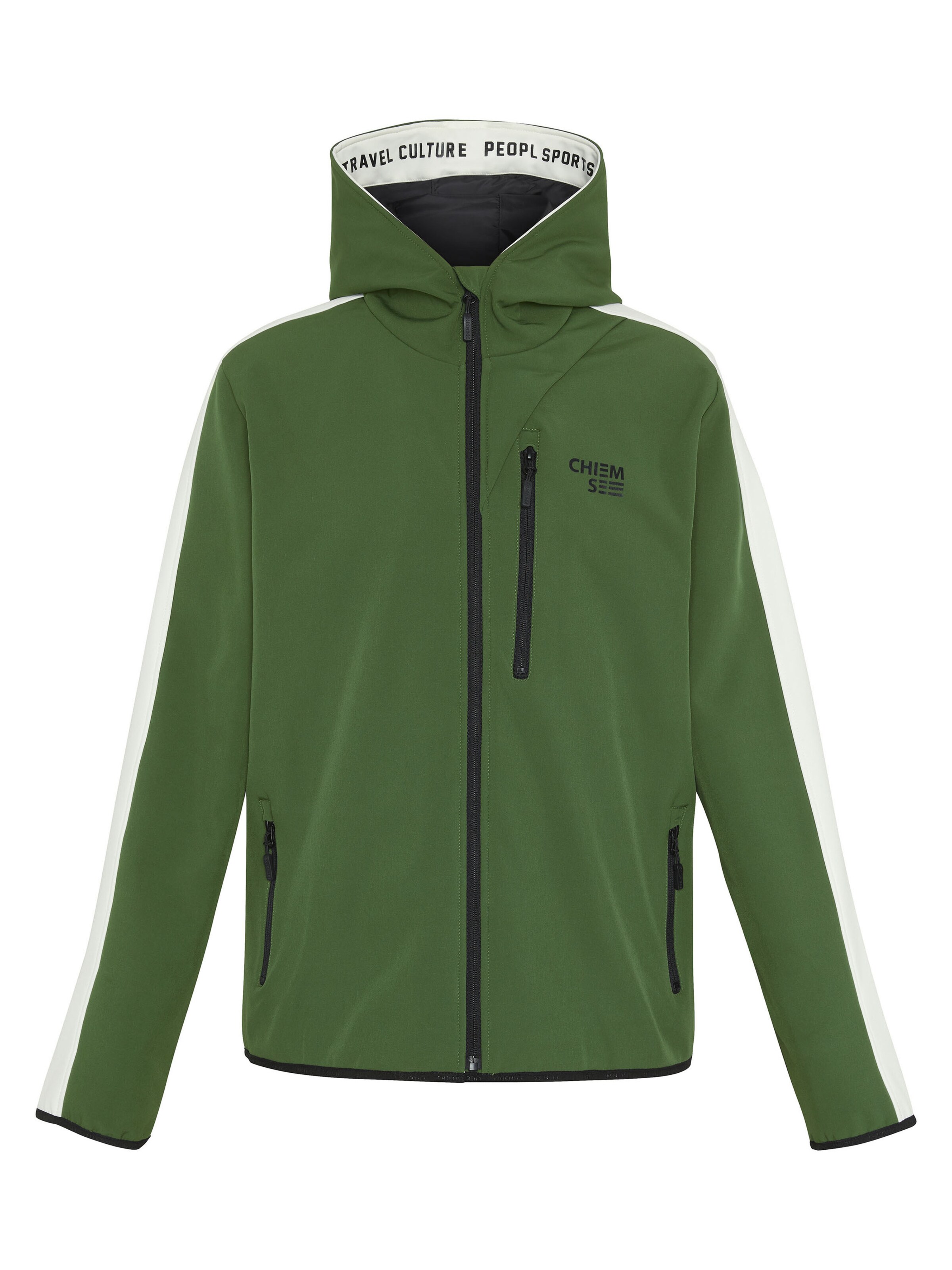 CHIEMSEE Athletic Jacket in Green: front