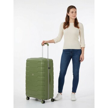 Roncato Trolley 'Skyline 2.0' in Grün: Vorderseite