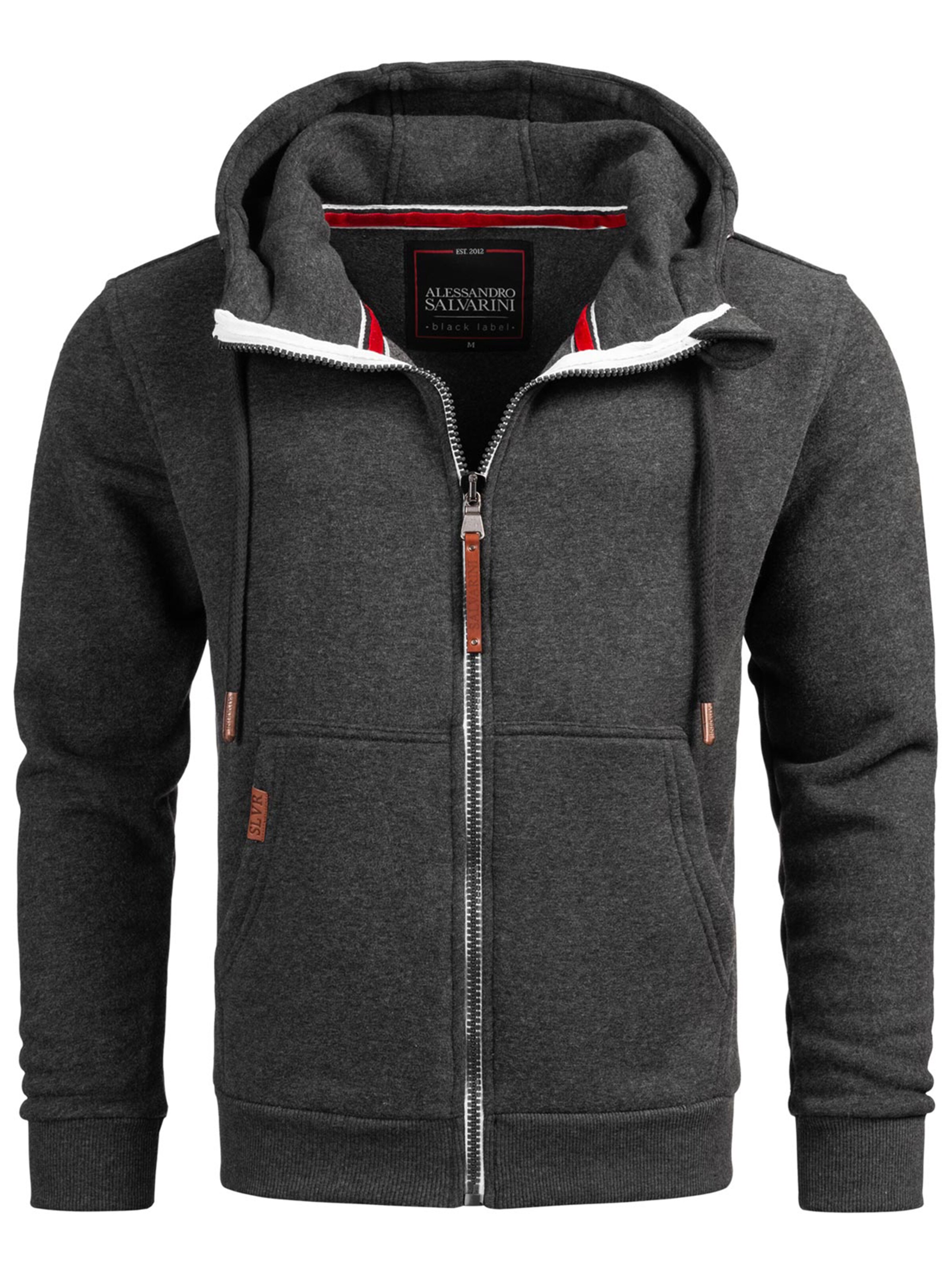 Alessandro Salvarini Sweat jacket 'Geenio' in Grey