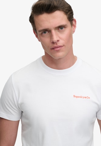 T-Shirt 'Essential Company' Superdry & Co en blanc