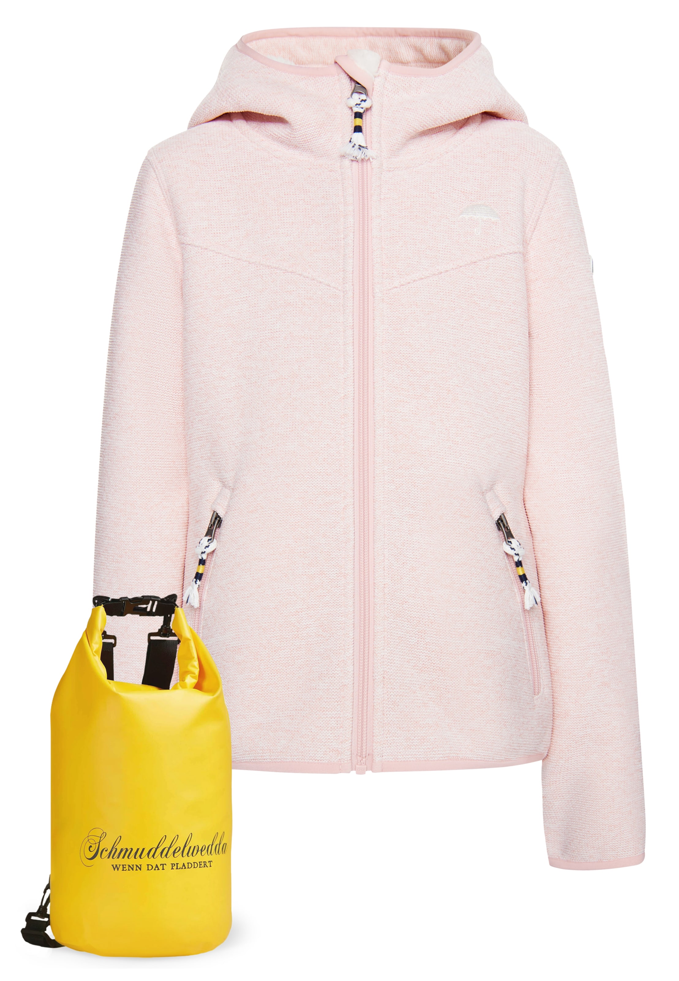 Schmuddelwedda Fliisjakk, värv roosa: eest vaates