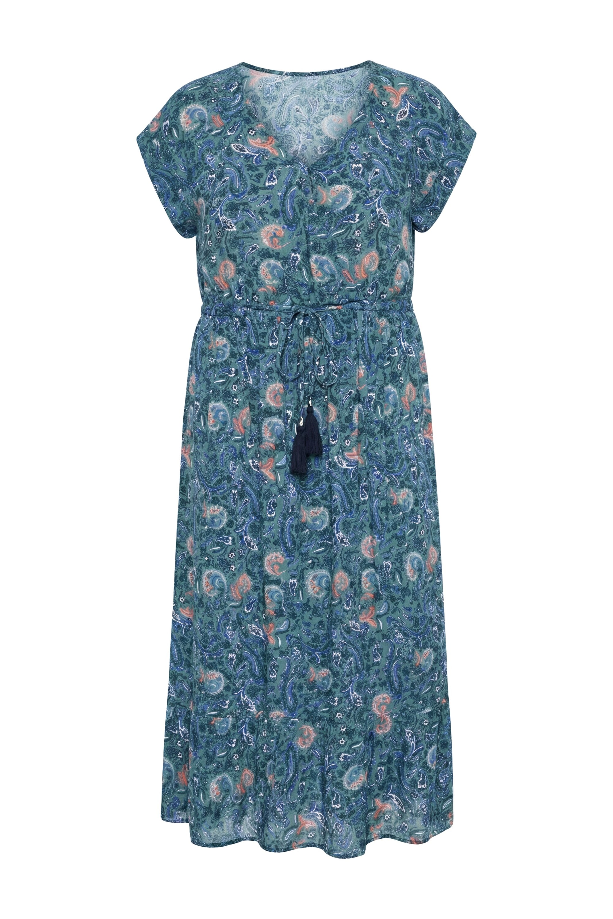 Studio Untold Jurk in Groen: voorkant