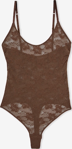 Body 'PURE DENTELLE' di ETAM in marrone: frontale