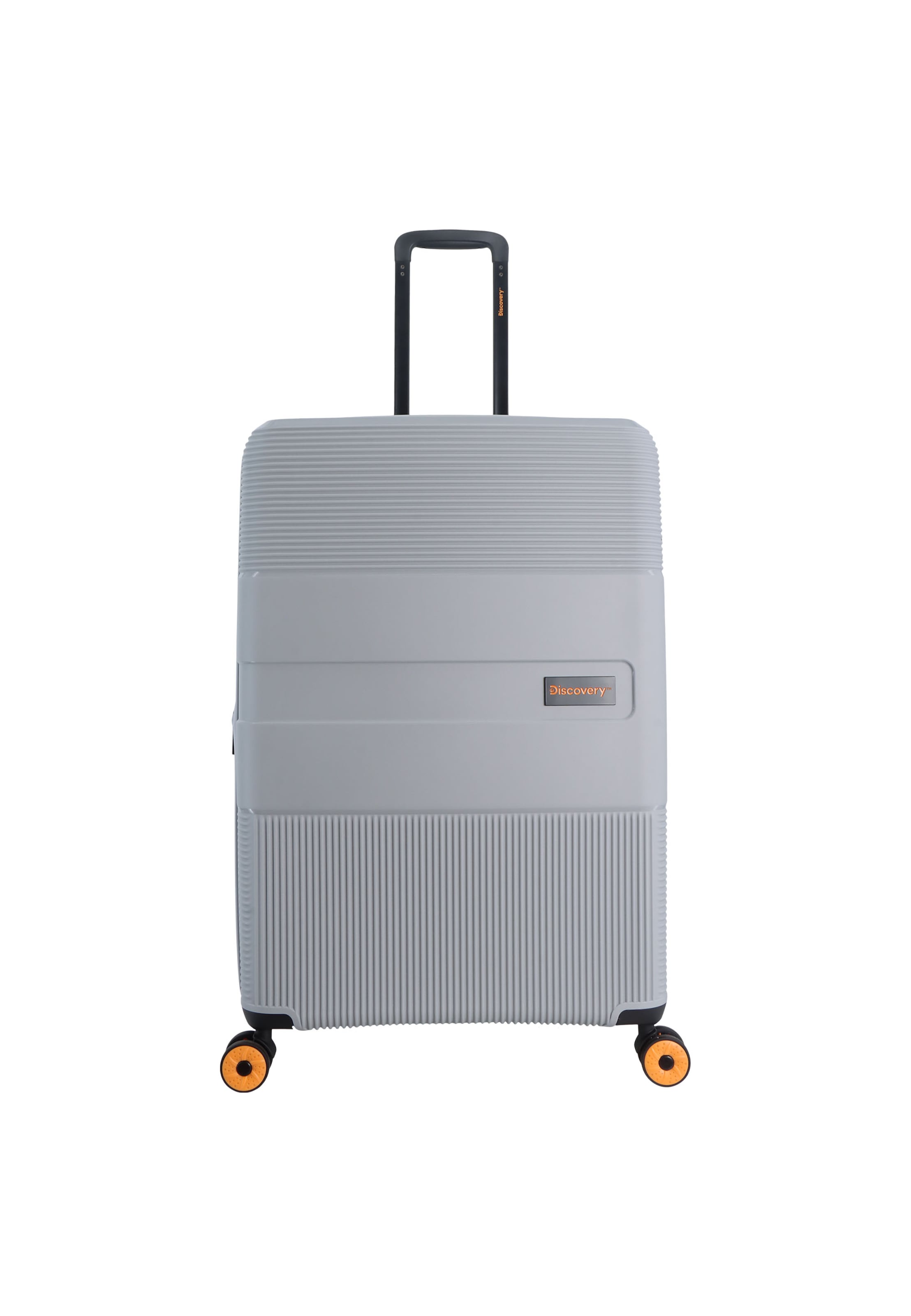 Discovery Koffer 'Trails' in Silber: Vorderseite