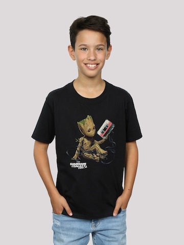 F4NT4STIC Shirt 'Marvel Guardians Of The Galaxy' in Zwart: voorkant