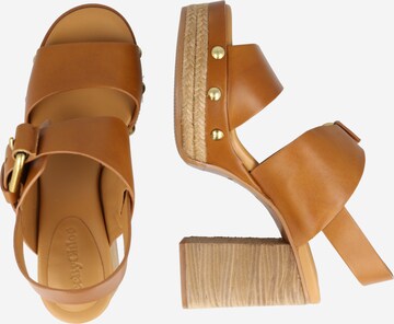 Sandales 'JOLINE' See by Chloé en marron