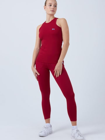 SPORTKIND Sporttop 'Tanktop High Neck'‌‌‌‌‌‌‌‌‌‌ in Rot: Vorderseite