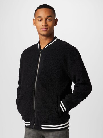 Only & Sons Knit cardigan 'KYLER' in Black: front