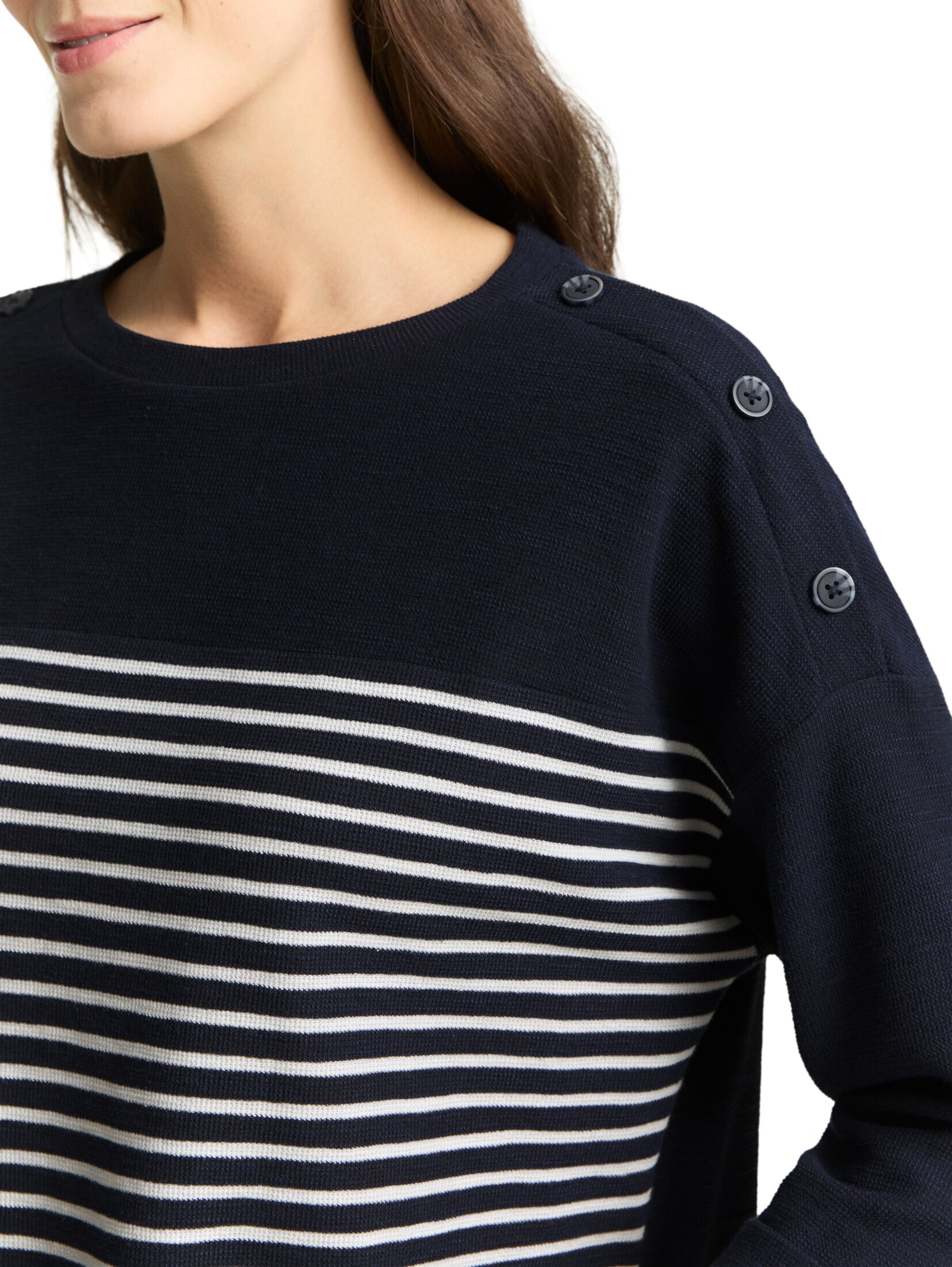 TOM TAILOR Sweater in Black