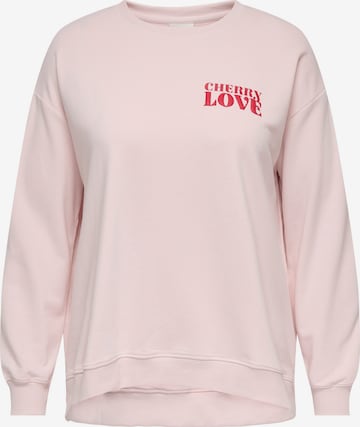 rožinė ONLY Carmakoma Megztinis be užsegimo: priekis