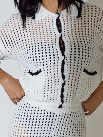 Cardigan South Beach en blanc