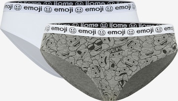 emoji Panty in Grey: front