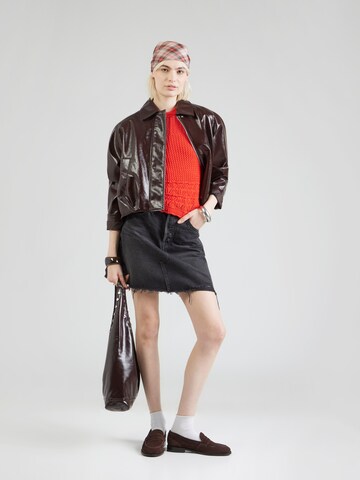 LEVI'S ® Pulóver 'Isabelle Crochet Sweater' - piros