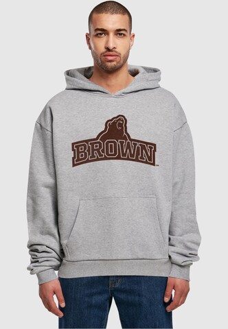 Merchcode Sweatshirt ' Brown University - Bear' in Grey: front