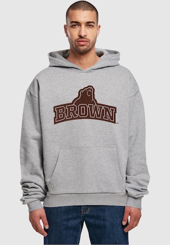Merchcode Sweatshirt ' Brown University - Bear' in Grau: predná strana