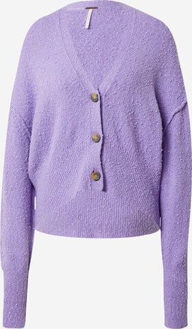 Cardigan 'FOUND MY FRIEND' Free People en violet : devant