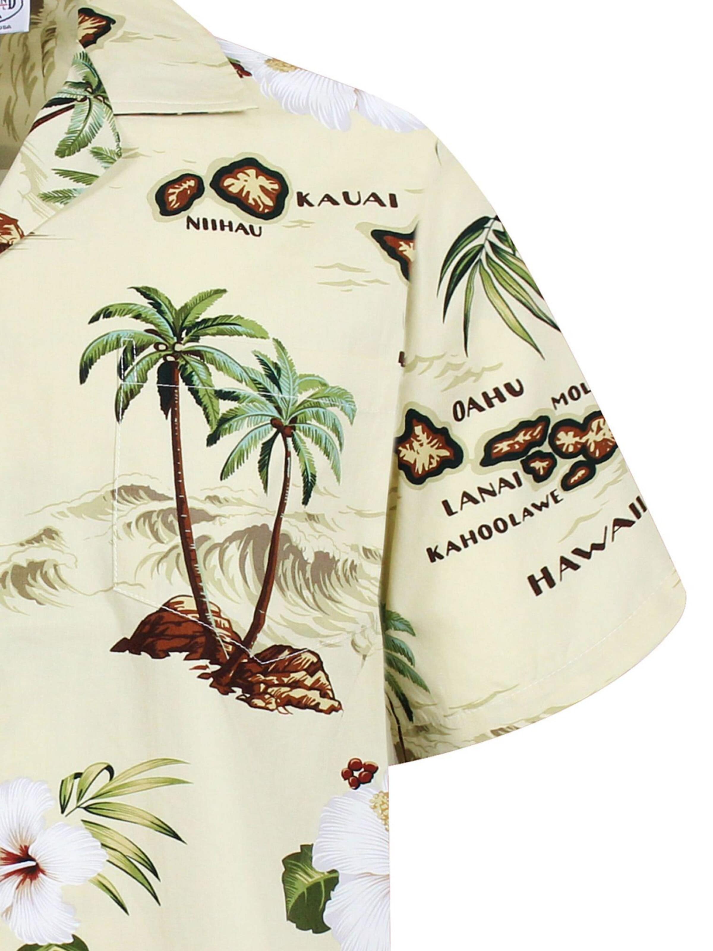 Regular fit Camicia 'Island' di Pacific Legend in beige