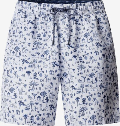 Hackett London Board Shorts 'Island' in L in Gentian / White, Item view