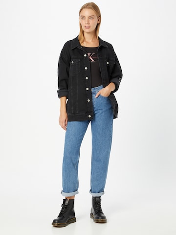 Calvin Klein Jeans Shirt Bodysuit in Black