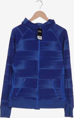 NIKE Sweatshirt & Zip-Up Hoodie in L in Blue: front