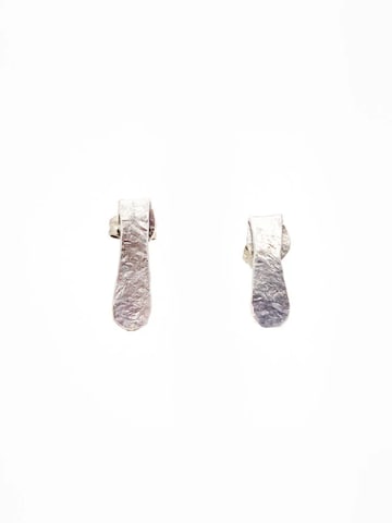 d'ecolife Essentials Ohrringe 'Filo' in Silber: Vorderseite