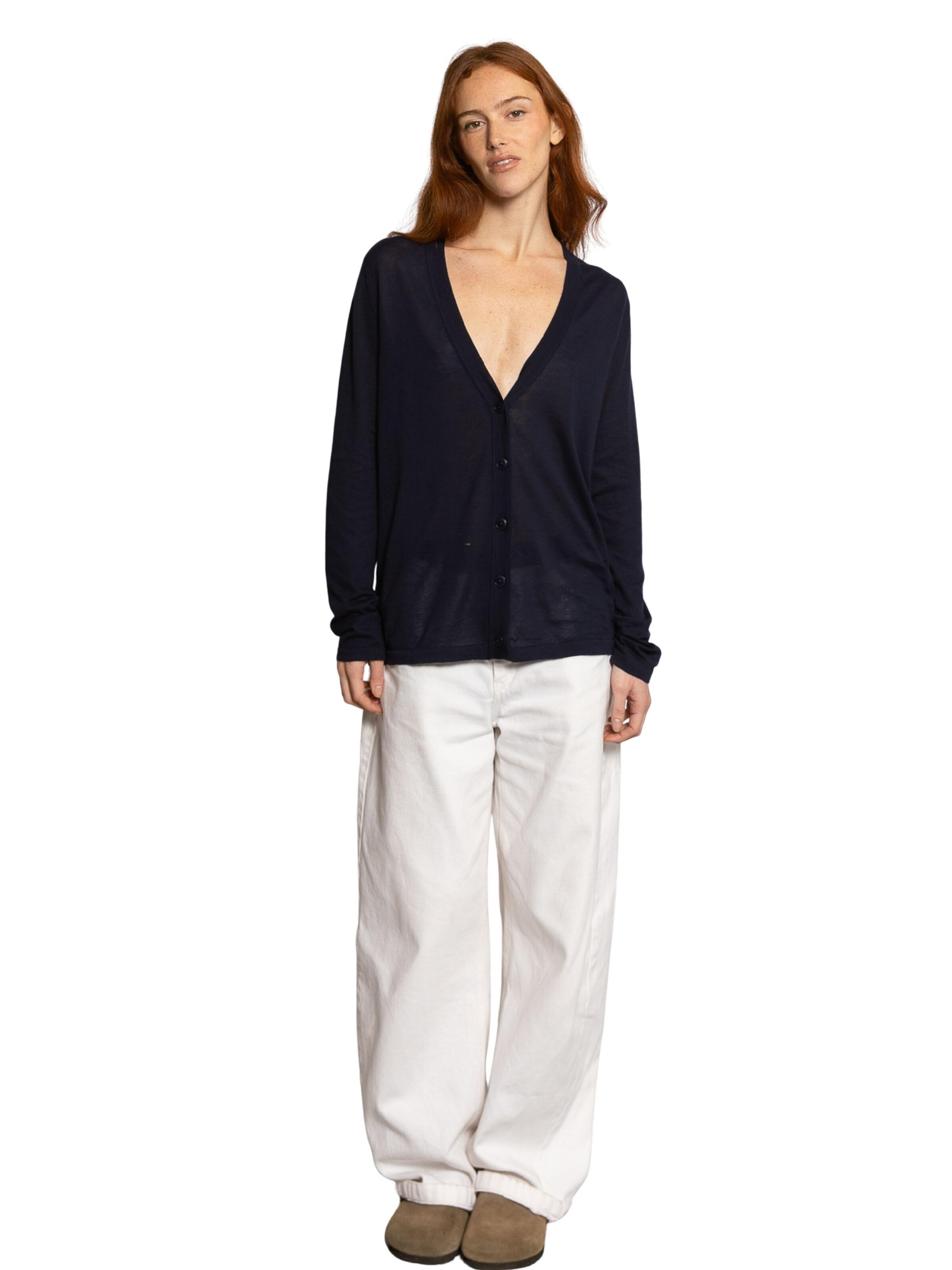 Cardigan 'Plume' LDB en bleu