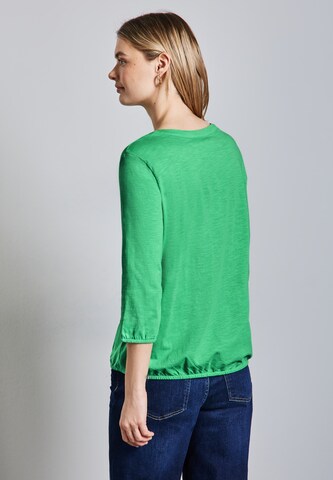 STREET ONE Jersey-Shirt in Grün